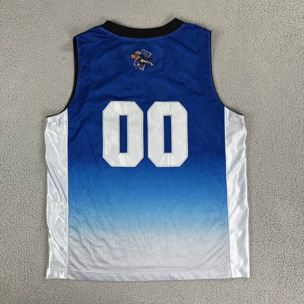 VTG Y2K All Star Pro Basketball Jersey Men 2XL Blue Gradient Hip Hop Dazzle - Picture 12 of 16